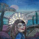 Olivia | £200 | 30 x 30cm | Mixed media collage Olivia