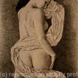 Frieze drawing - graphie on sepia paper