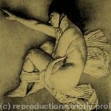 untitled - graphie on sepia paper
