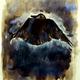 Crow 3, ink wash