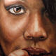 Woman in makeup | | 70 x 60cm | Oil on canvas Woman in makeup