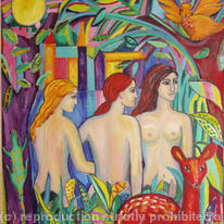 Moonlight Bathers
