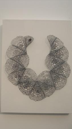 Grey Ruff Neckpiece