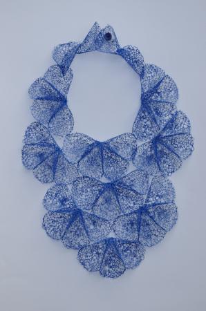 Bright Blue Petal Neckpiece