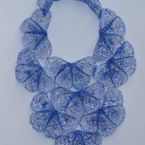Bright Blue Petal Neckpiece