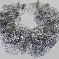 Grey Ruff Neckpiece