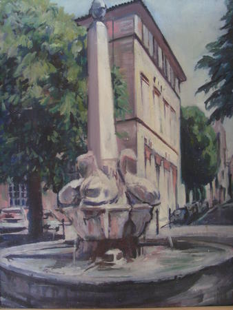 4 dolphins fountain , aix en Provence