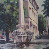 4 dolphins fountain , aix en Provence