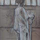 Liz and pedestal -2004