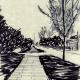 Street Scene No8 | | 11 x 5cm | Ink on Acetate Street Scene No8