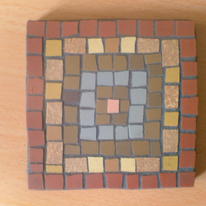 Coaster example made on a Roman Day for Schools