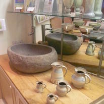 Our River stone sink in the Art temple of Minerva 