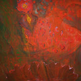 Red Chakra - Oli on hard board