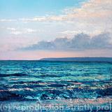 'Evening Glow' - Oil~Ink on Card