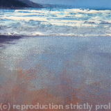 'Porthtowan January Series II' - Oil~Ink on Card