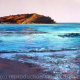 'Luminous Light, Lulworth Cove' - Oil~Ink on Card