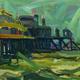 Pier and Ballroom Choppy… | (sold) | 51 x 61cm | Oil on board Pier and Ballroom Choppy…