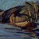 Boathouse at Pangbourne… | | 61 x 76cm | Oil on board Boathouse at Pangbourne…