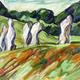 Fivestones Avebury South,… | £1700 | 82 x 97cm | Oil on board Fivestones Avebury South,…