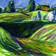 Guard Stone and Ditch,… | £1750 | 82 x 102cm | Oil on board Guard Stone and Ditch,…