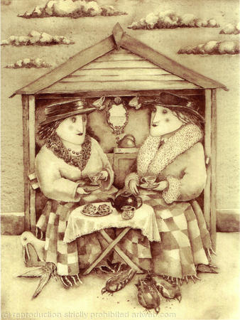 Tea on the shore