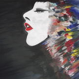 Behind The Mask: Explosives - A Head - Acrylic on stretched canvas
