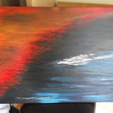 The Seer of the Ocean (Guide Me Through Troubled Waters) - Acrylic on stretched canvas