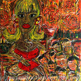 Lady in Soi Cowboy (2013) - Acrylic on Canvas