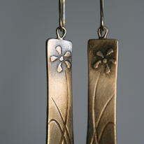 Long Flower Earrings