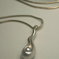hidden 'Tadpole' Oxidized Pendant