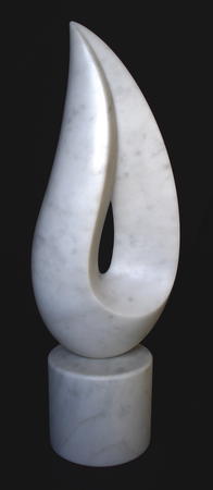 free spirit flame, carrara marble, SOLD