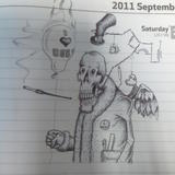 Skeleton Sketch - Biro