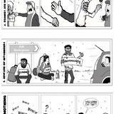 Page 2 of Zombie Shorts - Zigg scroll and brush inks with photoshop CS2 colours
