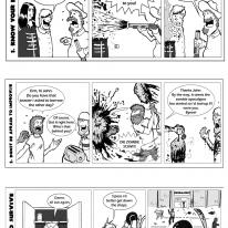 Page one - Zombie comic