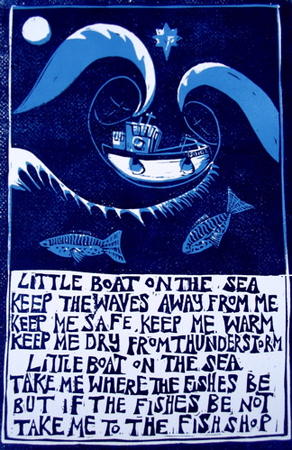 Little boat card
