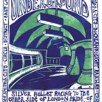 After Powers Bank. adaptation of Cyril Powers 1930s bank station linocut( sorry no longer available)