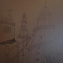 Transfer image onto lino