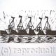 Fishing Boats | £40 | 9 x 15cm | linocut print with oil on paper Fishing Boats