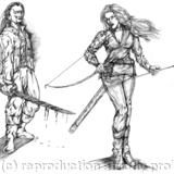 Cheryl and Janice - Pencil