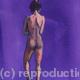 oil sketch purple girl