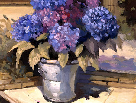 Blooms in a Bucket