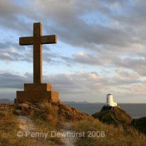 Dwynwen's cross Llanddwyn Island, Anglesey
