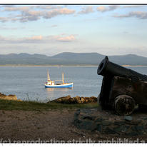 Canon and boat, Llanddwyn Island