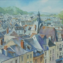 Roofs at Amboise, Loire Valley