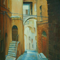An alley in Montepulciano