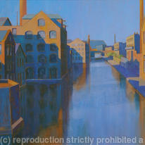 The Canal: Blue and Orange