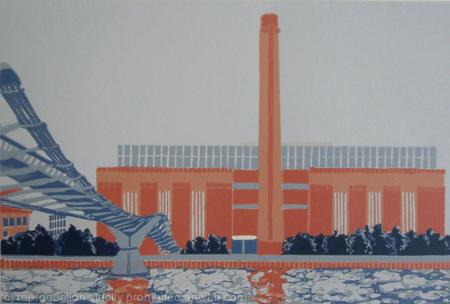 Tate Modern with Millennium Bridge