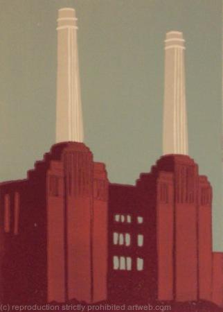 Battersea Power Station (burgundy)
