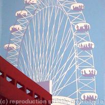 The London Eye (on blue)