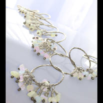 Long Length Handmade Sterling Silver Statement Necklace Design With Chipped Opal Beading